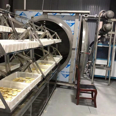 forno di essiccazione della frutta di acciaio inossidabile del disidratatore 304 di vuoto di microonda 38.4-48kg/H