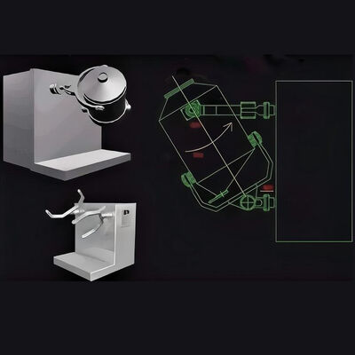 Qualità  GMP Compliant Three-Dimensional Powder Mixer for Chemical Nutraceutical and Cosmetic fabbrica