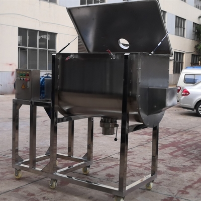 miscelatore orizzontale del nastro della doppia pagaia commerciale della polvere del pigmento della polvere del condimento della spezia di 5.5kw 500L