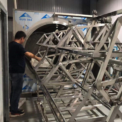 Forno industriale in lotti di microonda delle medicine più asciutte di vuoto di microonda di acciaio inossidabile 3KW
