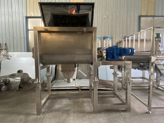 Miscelatore elicoidale del nastro del miscelatore 304 orizzontali asciutti del nastro dei granelli della polvere doppio