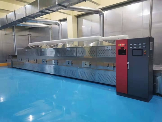tunnel Oven Industrial Drying Machine di a microonde della polvere di kava-kava 48-60kg/H