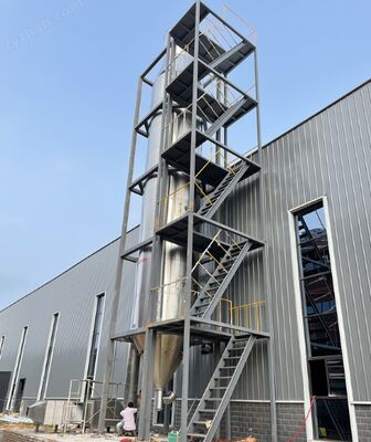 Essiccatore a spruzzo a atomizzazione a pressione industriale a risparmio energetico per la produzione di granuli sferici