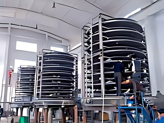 Sistema a circuito chiuso dell'essiccatore continuo con piastre sottovuoto per il recupero dei solventi