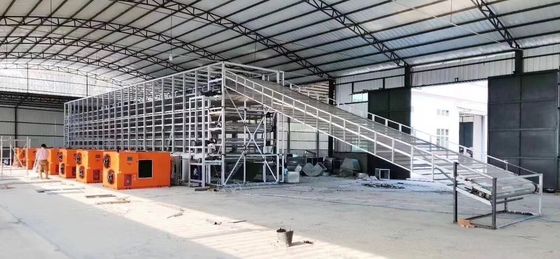 Asciugatrice industriale della cinghia di grande capacità di circolazione più asciutta continua dell'aria calda