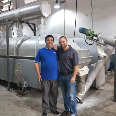 impianto di essiccazione farmaceutico orizzontale del prodotto chimico di essiccatore del letto fluido di vibrazione 450V