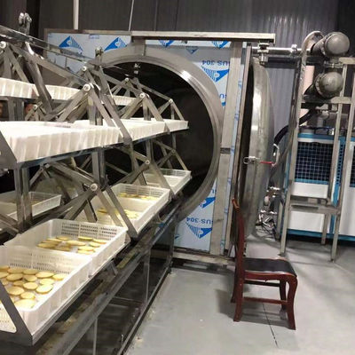 forno di essiccazione della frutta di acciaio inossidabile del disidratatore 304 di vuoto di microonda 38.4-48kg/H